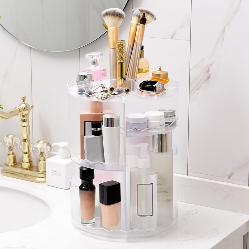 360° Rotating Makeup & Skincare Organizer