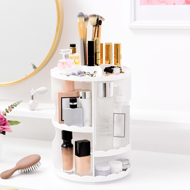 360° Rotating Makeup & Skincare Organizer