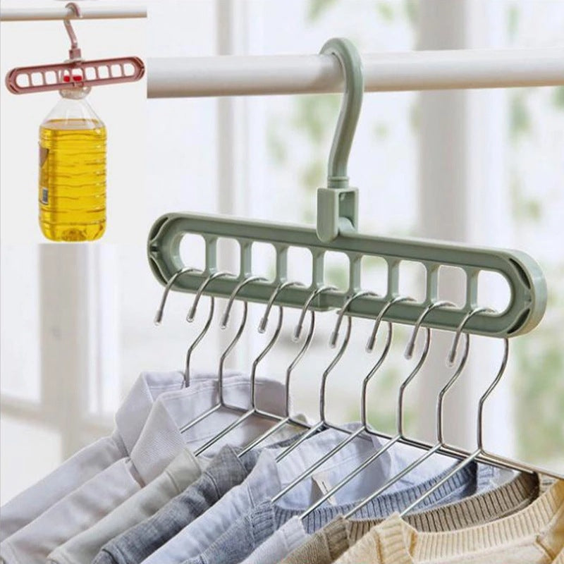 9-Hole Space-Saving Closet Hanger Organizer