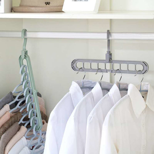 9-hole space-saving closet hanger organizer