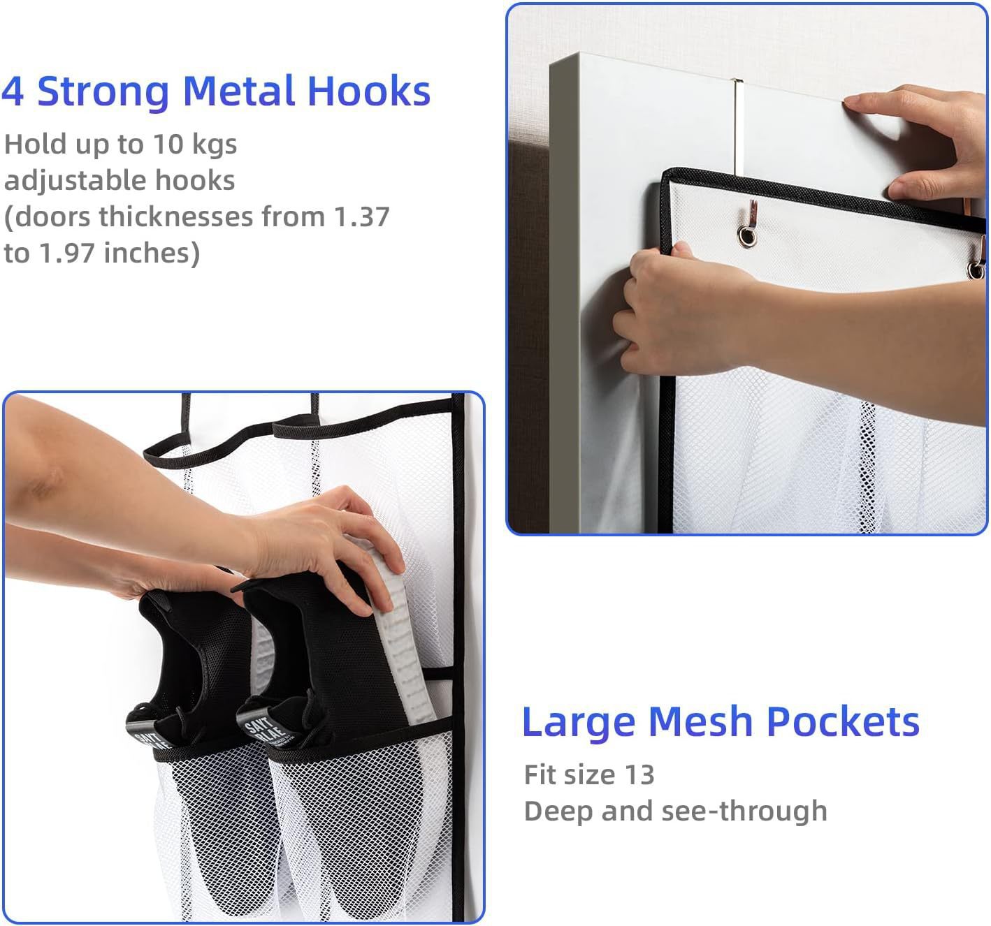 Hanging Closet Pocket Organizer – 14, 24 or 35 Pockets